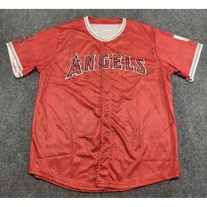 Los Angeles ANAHEIM Angels Jersey #25 Pechanga Sixth Man Adult X-Large Red